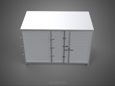COURIER PARCEL LETTER CARRIER CARGO BOX TRUCK CAR CONTAINER UTE 3D Model