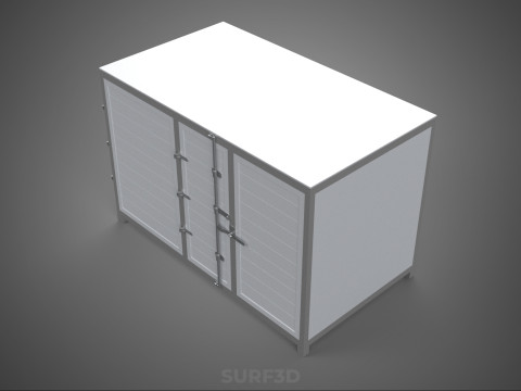 COURIER PARCEL LETTER CARRIER CARGO BOX TRUCK CAR CONTAINER UTE 3D Model