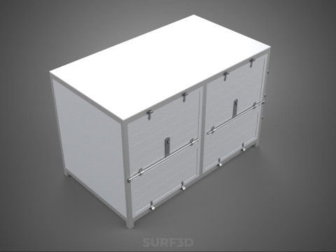 COURIER PARCEL LETTER CARRIER CARGO BOX TRUCK CAR CONTAINER UTE 3D Model
