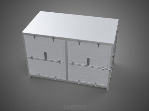 COURIER PARCEL LETTER CARRIER CARGO BOX TRUCK CAR CONTAINER UTE 3D Model