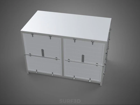 COURIER PARCEL LETTER CARRIER CARGO BOX TRUCK CAR CONTAINER UTE 3D Model