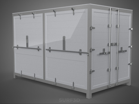 COURIER PARCEL LETTER CARRIER CARGO BOX TRUCK CAR CONTAINER UTE 3D Model