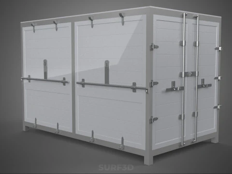 COURIER PARCEL LETTER CARRIER CARGO BOX TRUCK CAR CONTAINER UTE 3D Model