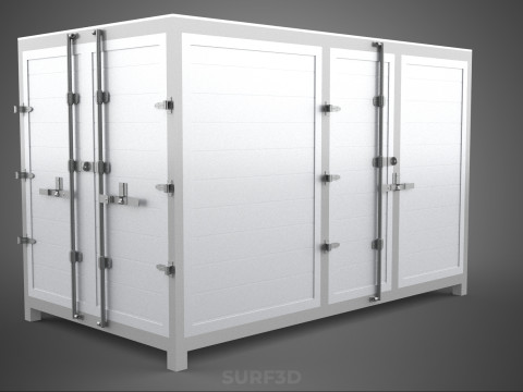 COURIER PARCEL LETTER CARRIER CARGO BOX TRUCK CAR CONTAINER UTE 3D Model