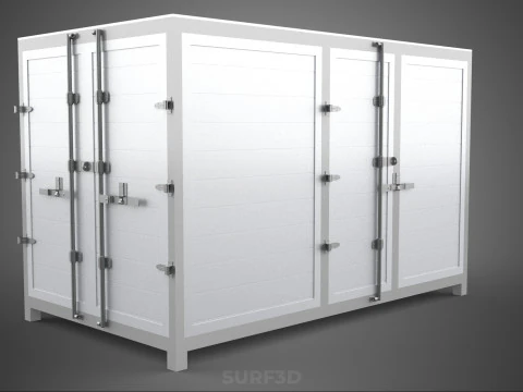 COURIER PARCEL LETTER CARRIER CARGO BOX TRUCK CAR CONTAINER UTE 3D Model