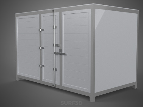 COURIER PARCEL LETTER CARRIER CARGO BOX TRUCK CAR CONTAINER UTE 3D Model