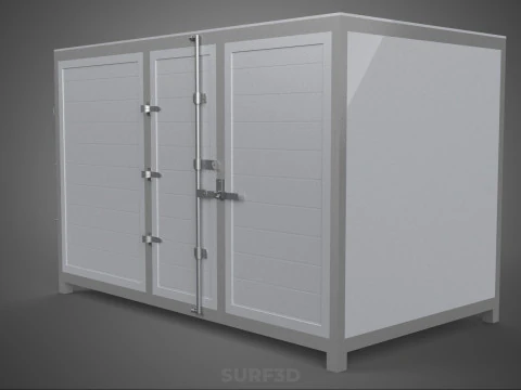 COURIER PARCEL LETTER CARRIER CARGO BOX TRUCK CAR CONTAINER UTE 3D Model