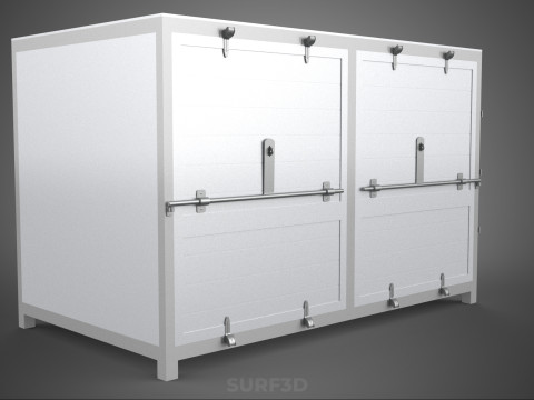 COURIER PARCEL LETTER CARRIER CARGO BOX TRUCK CAR CONTAINER UTE 3D Model