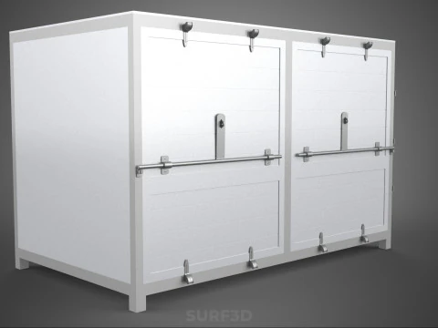 COURIER PARCEL LETTER CARRIER CARGO BOX TRUCK CAR CONTAINER UTE 3D Model