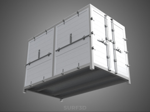 COURIER PARCEL LETTER CARRIER CARGO BOX TRUCK CAR CONTAINER UTE 3D Model