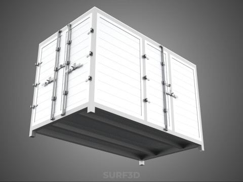 COURIER PARCEL LETTER CARRIER CARGO BOX TRUCK CAR CONTAINER UTE 3D Model