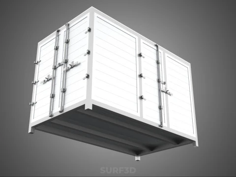 COURIER PARCEL LETTER CARRIER CARGO BOX TRUCK CAR CONTAINER UTE 3D Model