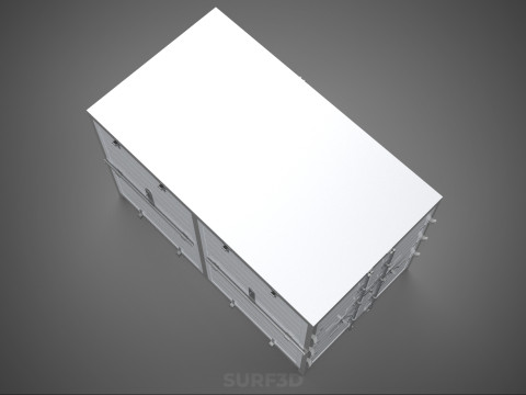 COURIER PARCEL LETTER CARRIER CARGO BOX TRUCK CAR CONTAINER UTE 3D Model