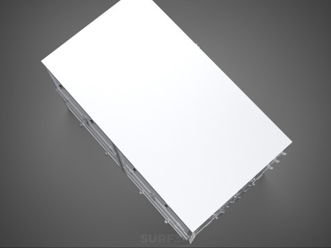 COURIER PARCEL LETTER CARRIER CARGO BOX TRUCK CAR CONTAINER UTE 3D Model