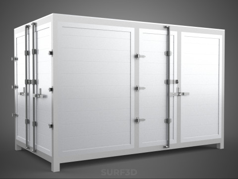 COURIER PARCEL LETTER CARRIER CARGO BOX TRUCK CAR CONTAINER UTE 3D Model