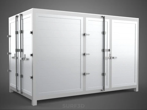 COURIER PARCEL LETTER CARRIER CARGO BOX TRUCK CAR CONTAINER UTE 3D Model