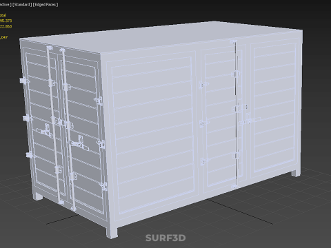 COURIER PARCEL LETTER CARRIER CARGO BOX TRUCK CAR CONTAINER UTE 3D Model