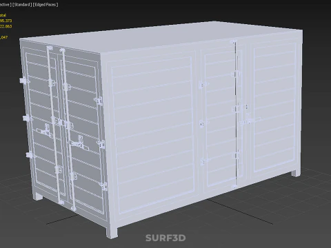 COURIER PARCEL LETTER CARRIER CARGO BOX TRUCK CAR CONTAINER UTE 3D Model