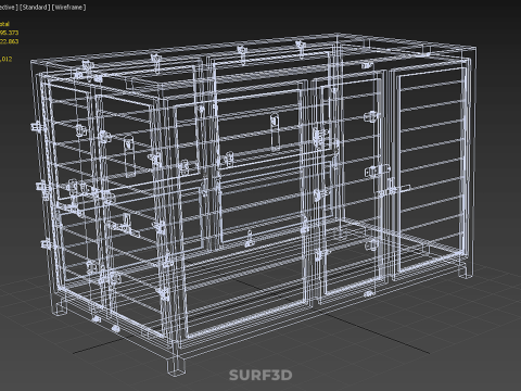 COURIER PARCEL LETTER CARRIER CARGO BOX TRUCK CAR CONTAINER UTE 3D Model