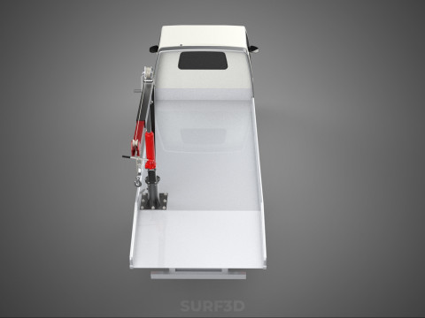 CRANE LIFTING SWIVEL WINCH HOIST JIB HOOK FLATBED TRUCK PICKUP 3Dモデル
