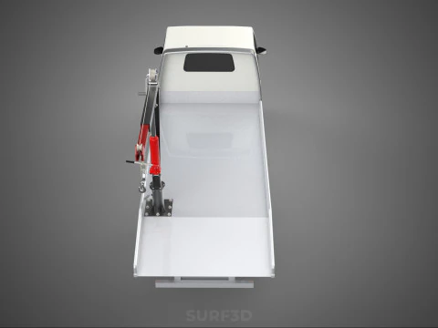 CRANE LIFTING SWIVEL WINCH HOIST JIB HOOK FLATBED TRUCK PICKUP 3D Model