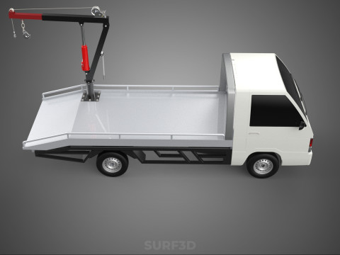 CRANE LIFTING SWIVEL WINCH HOIST JIB HOOK FLATBED TRUCK PICKUP 3Dモデル