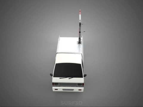 CRANE LIFTING SWIVEL WINCH HOIST JIB HOOK FLATBED TRUCK PICKUP 3D Model