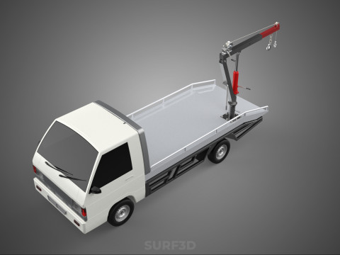 CRANE LIFTING SWIVEL WINCH HOIST JIB HOOK FLATBED TRUCK PICKUP 3Dモデル