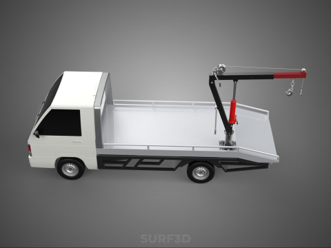 CRANE LIFTING SWIVEL WINCH HOIST JIB HOOK FLATBED TRUCK PICKUP 3Dモデル