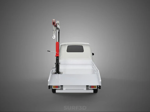 CRANE LIFTING SWIVEL WINCH HOIST JIB HOOK FLATBED TRUCK PICKUP 3D Model