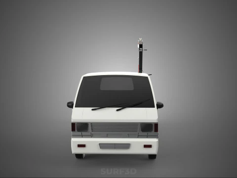CRANE LIFTING SWIVEL WINCH HOIST JIB HOOK FLATBED TRUCK PICKUP 3D Model