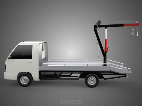 CRANE LIFTING SWIVEL WINCH HOIST JIB HOOK FLATBED TRUCK PICKUP 3Dモデル