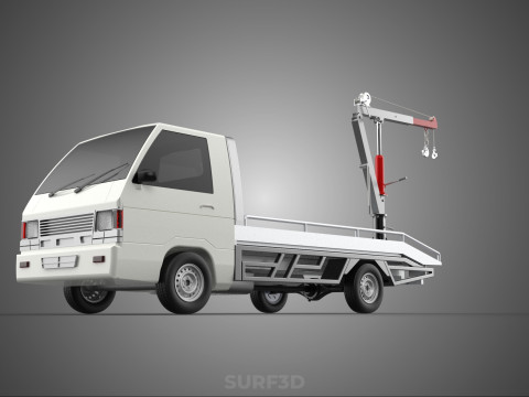CRANE LIFTING SWIVEL WINCH HOIST JIB HOOK FLATBED TRUCK PICKUP 3Dモデル