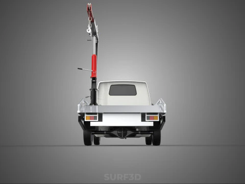 CRANE LIFTING SWIVEL WINCH HOIST JIB HOOK FLATBED TRUCK PICKUP 3D Model