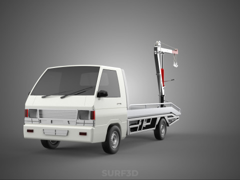 CRANE LIFTING SWIVEL WINCH HOIST JIB HOOK FLATBED TRUCK PICKUP 3Dモデル