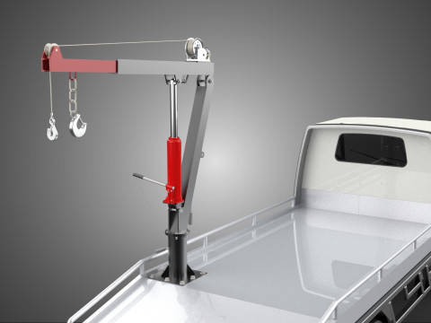 CRANE LIFTING SWIVEL WINCH HOIST JIB HOOK FLATBED TRUCK PICKUP 3Dモデル