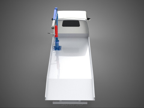 CRIC IDRAULICO GRU MANOVELLA VERRICELLO GANCIO RIMORCHIO CAMION PICKUP Modello 3D