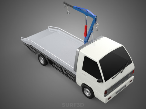 CRIC IDRAULICO GRU MANOVELLA VERRICELLO GANCIO RIMORCHIO CAMION PICKUP Modello 3D