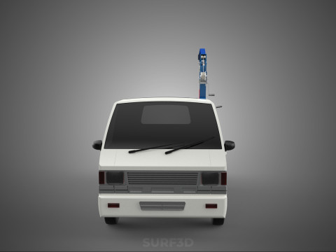 CRIC IDRAULICO GRU MANOVELLA VERRICELLO GANCIO RIMORCHIO CAMION PICKUP Modello 3D