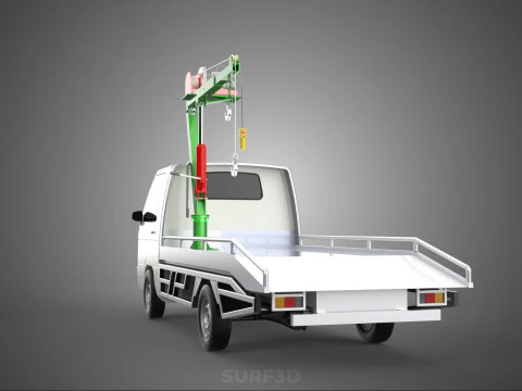 REMOTE ELECTRIC WINCH HOIST SWIVEL CRANE HOOK JIB TRUCK PICKUP 3D Model