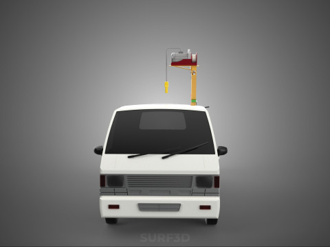 ELECTRIC WINCH HOIST LIFT BOOM HYDRAULIC CRANE JIB TRUCK PICKUP 3D Модель