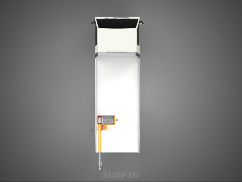 ELECTRIC WINCH HOIST LIFT BOOM HYDRAULIC CRANE JIB TRUCK PICKUP 3D Модель