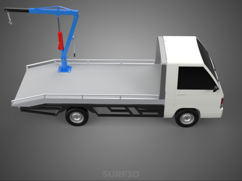 PICKUP TRUCK SWIVEL LIFTING CRANE WINCH HOIST HOOK JIB SLEWING 3Dモデル