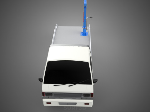 PICKUP TRUCK SWIVEL LIFTING CRANE WINCH HOIST HOOK JIB SLEWING 3Dモデル