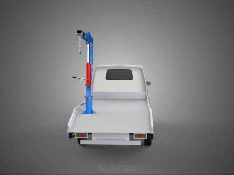 PICKUP TRUCK SWIVEL LIFTING CRANE WINCH HOIST HOOK JIB SLEWING 3Dモデル
