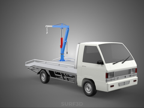 PICKUP TRUCK SWIVEL LIFTING CRANE WINCH HOIST HOOK JIB SLEWING 3Dモデル