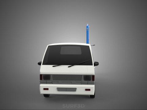 PICKUP TRUCK SWIVEL LIFTING CRANE WINCH HOIST HOOK JIB SLEWING 3Dモデル