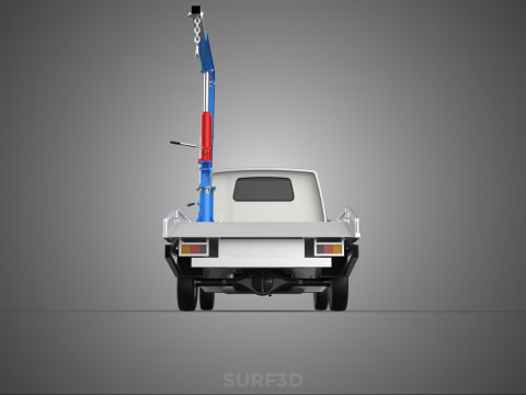 PICKUP TRUCK SWIVEL LIFTING CRANE WINCH HOIST HOOK JIB SLEWING 3Dモデル