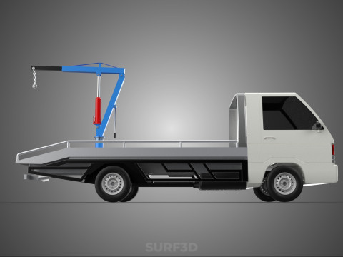 PICKUP TRUCK SWIVEL LIFTING CRANE WINCH HOIST HOOK JIB SLEWING 3Dモデル