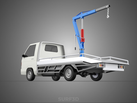 PICKUP TRUCK SWIVEL LIFTING CRANE WINCH HOIST HOOK JIB SLEWING 3Dモデル